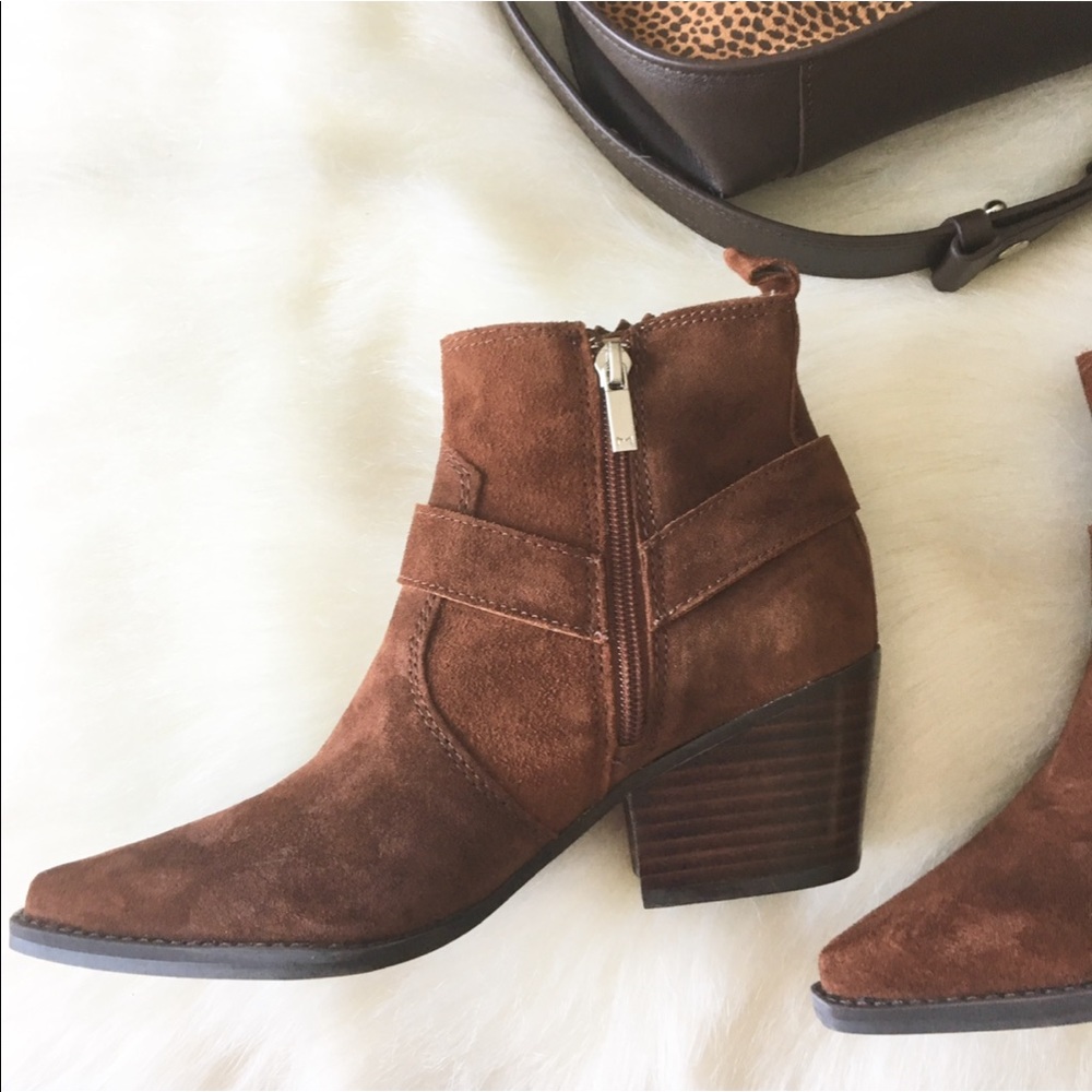 new Marc Fisher ★ Suede Western Chelsea Ankle Boot - Picture 10 of 15